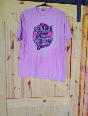 Gildan Pink Graphic Short Sleeve Tee – The Thunder Rolls Print